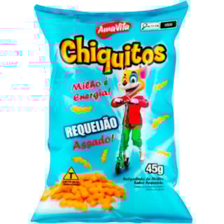 Salgadinho Amavita Chiquitos Sabor Requeijão 45g