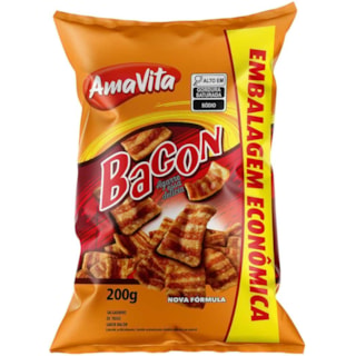 Salgadinho Amavita Sabor Bacon 200g
