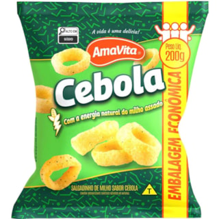 Salgadinho Amavita Sabor Cebola 200g