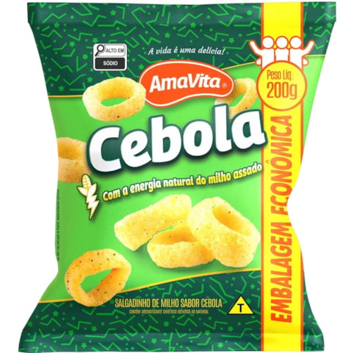 Salgadinho Amavita Sabor Cebola 200g