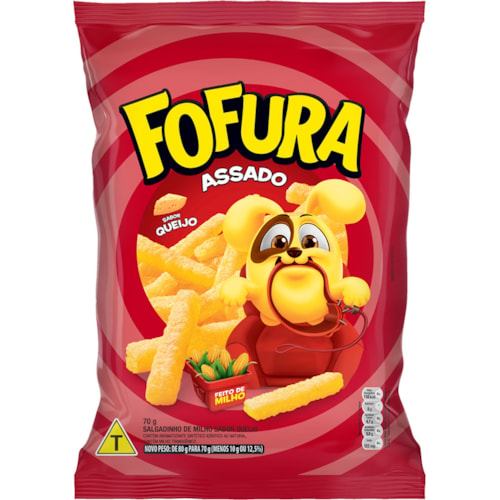 Salgadinho Fofura Sabor Queijo 70g