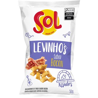 Salgadinho Sol Levinho's Sabor Bacon 50g
