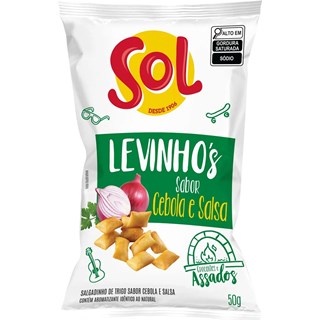 Salgadinho Sol Levinho's Sabor Cebola e Salsa 50g