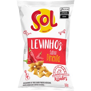 Salgadinho Sol Levinho's Sabor Pimenta 50g