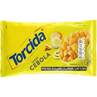 Salgadinho Torcida Jr. de Trigo Sabor Cebola 38g