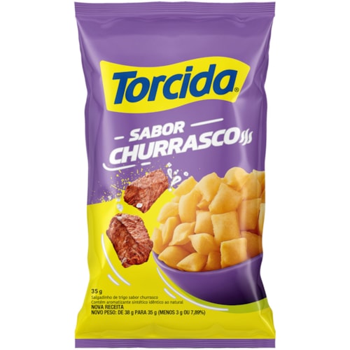 Salgadinho Torcida Jr Sabor Churrasco 35g