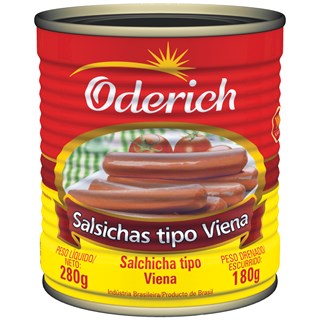 Salsichas Viena Oderich Lata 180g