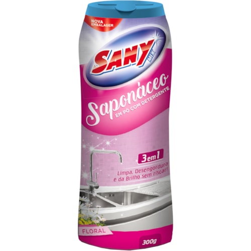 Saponáceo em Pó Sany Bril Floral 300g
