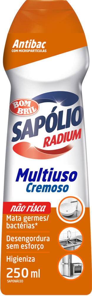 Saponáceo Sapólio Radium Antibac Multiuso Cremoso 250ml - Destro