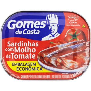 Sardinha com Molho de Tomate Gomes da Costa 125g