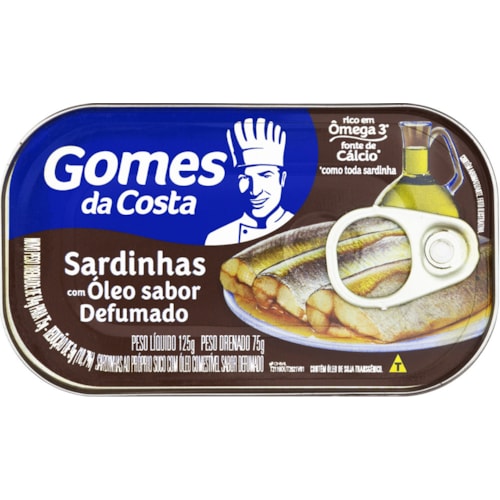 Sardinha Gomes da Costa Defumada 125g