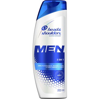 Shampoo 3 em 1 Head & Shoulders Men 200ml
