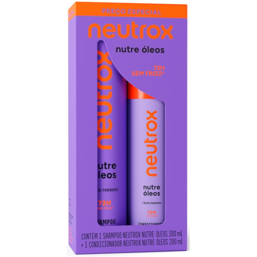 Shampoo 300ml+Condicionador 200ml Neutrox Nutre Óleos