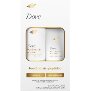 Shampoo 350ml + Condicionador 150ml Dove Bond Repair+ Peptídeo