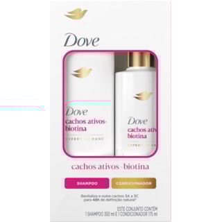 Shampoo 350ml + Condicionador 175ml Dove Cachos Ativos Biotina