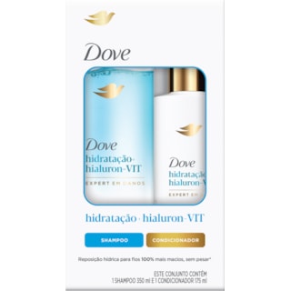 Shampoo 350ml + Condicionador 175ml Dove Hidratação Hialuron