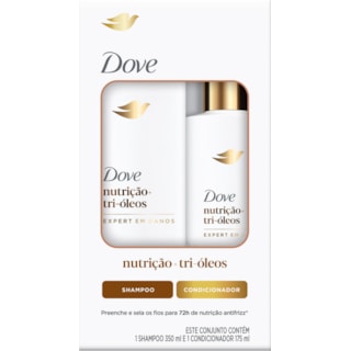 Shampoo 350ml + Condicionador 175ml Dove Nutrição+ Tri Óleos