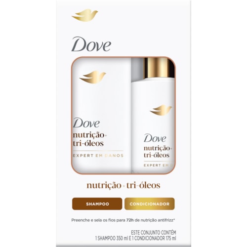 Shampoo 350ml + Condicionador 175ml Dove Nutrição+ Tri Óleos