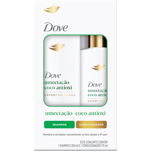 Shampoo 350ml + Condicionador 175ml Dove Umectação Coco Antioxi
