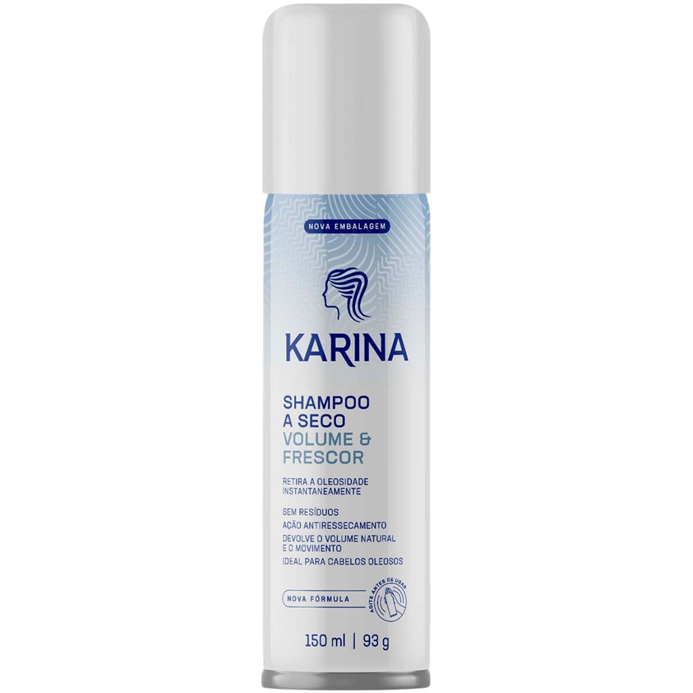 Shampoo a Seco Karina Volume e Frescor 150ml Destro