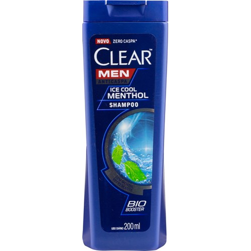 Shampoo Anticaspa Clear Men Ice Cool Menthol 200ml