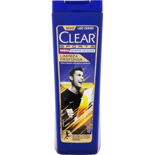 Shampoo Anticaspa Clear Men Limpeza Profunda 400ml