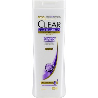 Shampoo Anticaspa Clear Women Hidratação Intensa 200ml