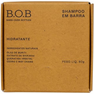 Shampoo B.O.B. Em Barra Hidratante 80g