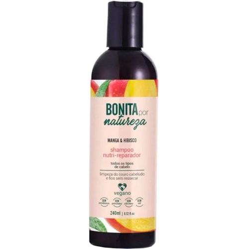 Shampoo Bonita Por Natureza Manga e Hibisco 240ml