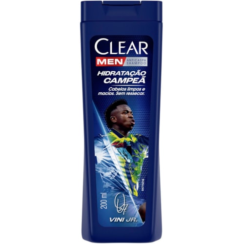 Shampoo Clear Man Hidratação Campeã Vini Jr. 200ml