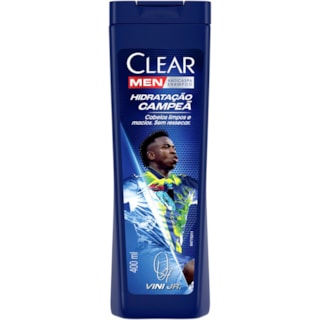 Shampoo Clear Man Hidratação Campeã Vini Jr. 400ml