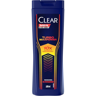 Shampoo Clear Men Anticaspa Turbo Max Power 180ml