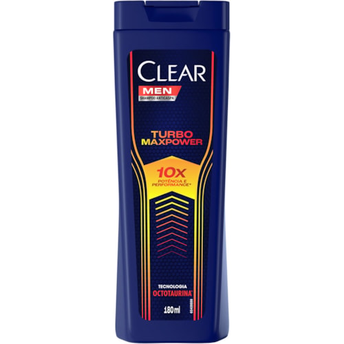 Shampoo Clear Men Anticaspa Turbo Max Power 180ml