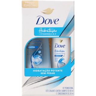 Shampoo + Condicionador Dove Hidratação 400ml+200ml