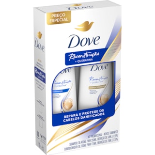 Shampoo + Condicionador Dove Reconstrução 350ml+175ml