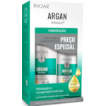 Shampoo + Condicionador Inoar Argan Infusion Kit Liso e Sedoso