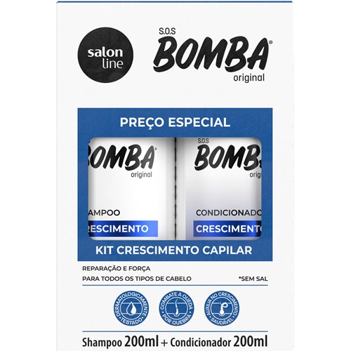 Shampoo+Condicionador Salon Line SOS Bomba 200ml