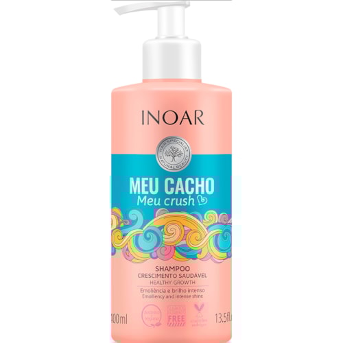 Shampoo Crescimento Saudável Inoar Meu Cacho Meu Crush 400ml