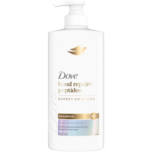 Shampoo Dove Bond Repair+ Peptídeo 600ml
