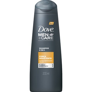 Shampoo Dove Men 2 em 1 Força e Resistência 200ml