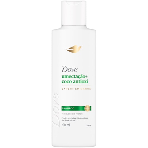Shampoo Dove Umectação+ Coco Antioxi 190ml