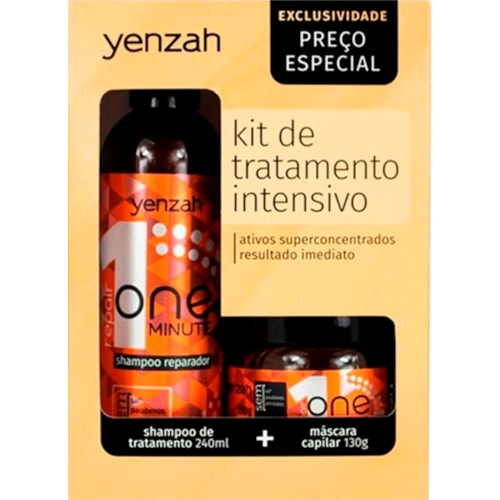 Shampoo e Máscara Yenzah One Min  Repair