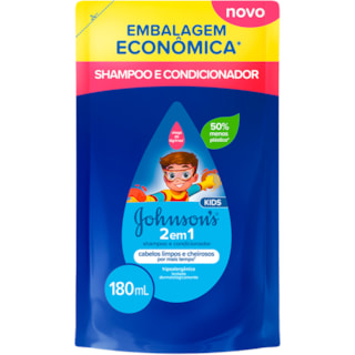 Shampoo Johnson's Kids 2 em 1 Refil 180ml