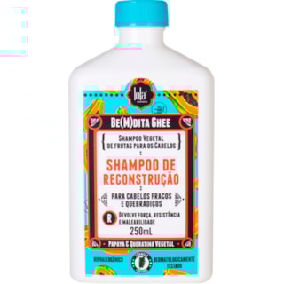 Shampoo Lola Cosmetics Be(M)dita Ghee de Reconstrução Papaya & Querati