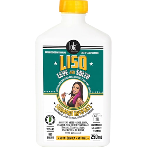 Shampoo Lola Liso, Leve e Solto 250ml