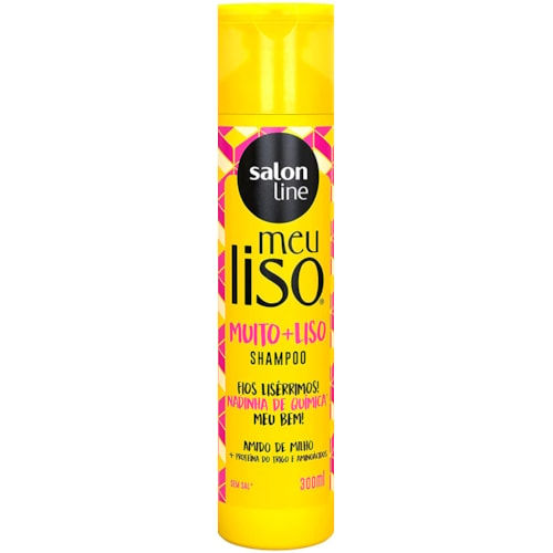 Shampoo Meu Liso Muito + Liso Amido de Milho Salon Line 300ml