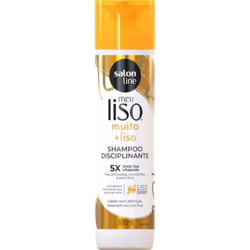 Shampoo Meu Liso Muito + Liso Amido de Milho Salon Line 300ml