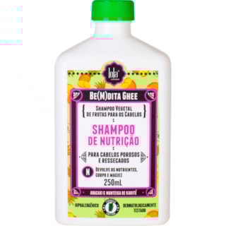 Shampoo Nutrição Lola Cosmetics Be(M)dita Ghee Abacaxi, Girassol & Man