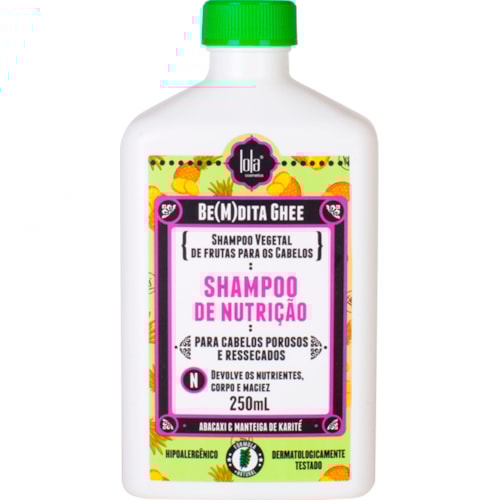 Shampoo Nutrição Lola Cosmetics Be(M)dita Ghee Abacaxi, Girassol & Man