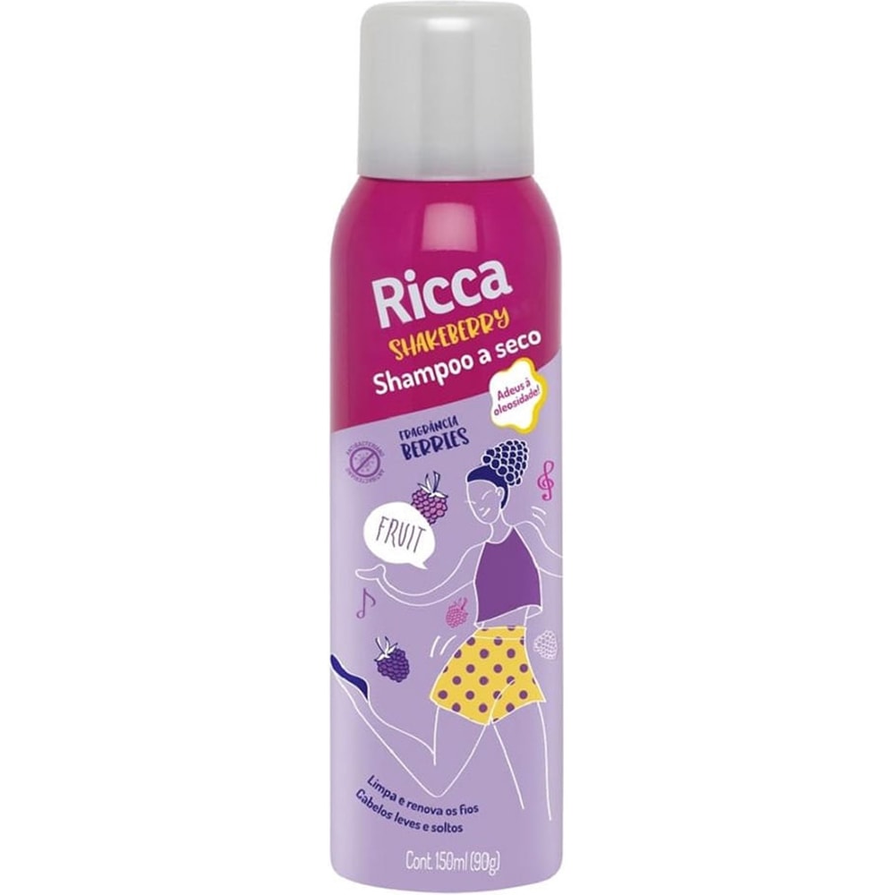 Shampoo Ricca A Seco Fragrância Berries 150ml - Destro